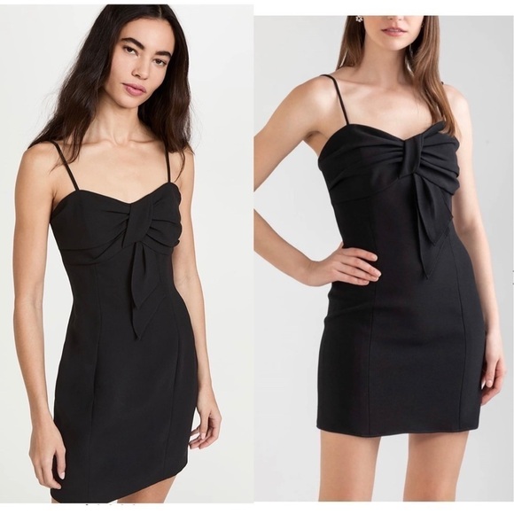 Shoshanna Dresses & Skirts - Shoshanna Fiona Bow Bodice LBD Bodycon sleeveless Mini Dress Size 4